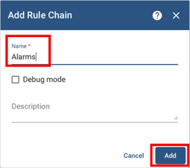 add rule chain dialog screenshot